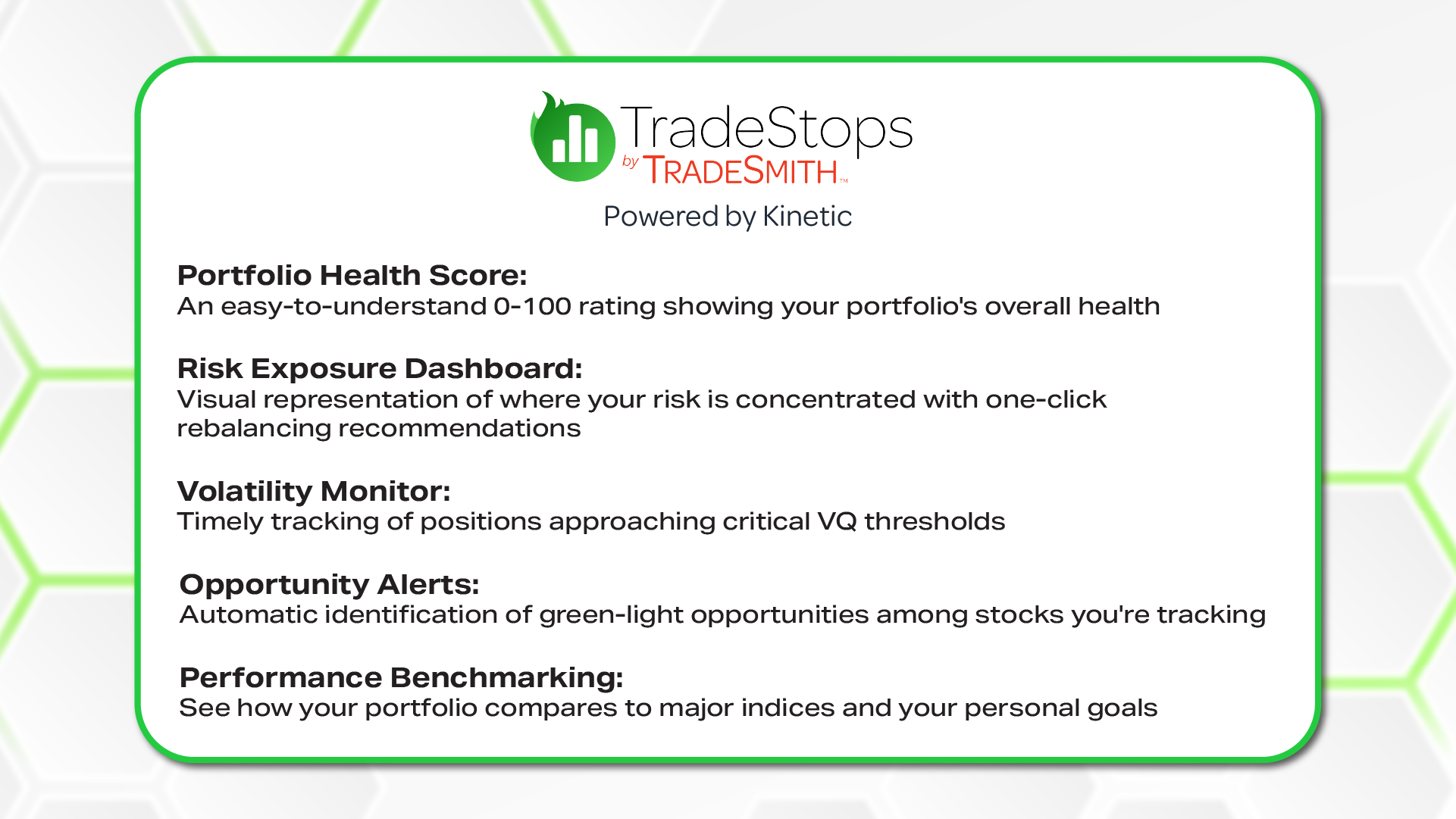 TradeStops Features